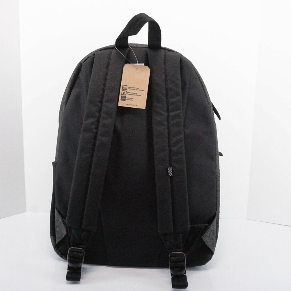 🔥SALE!🔥 VANS SCHOOLING IT Unisex Backpack School Laptop Bag Grey Zip Pockets - Picture 2 of 14